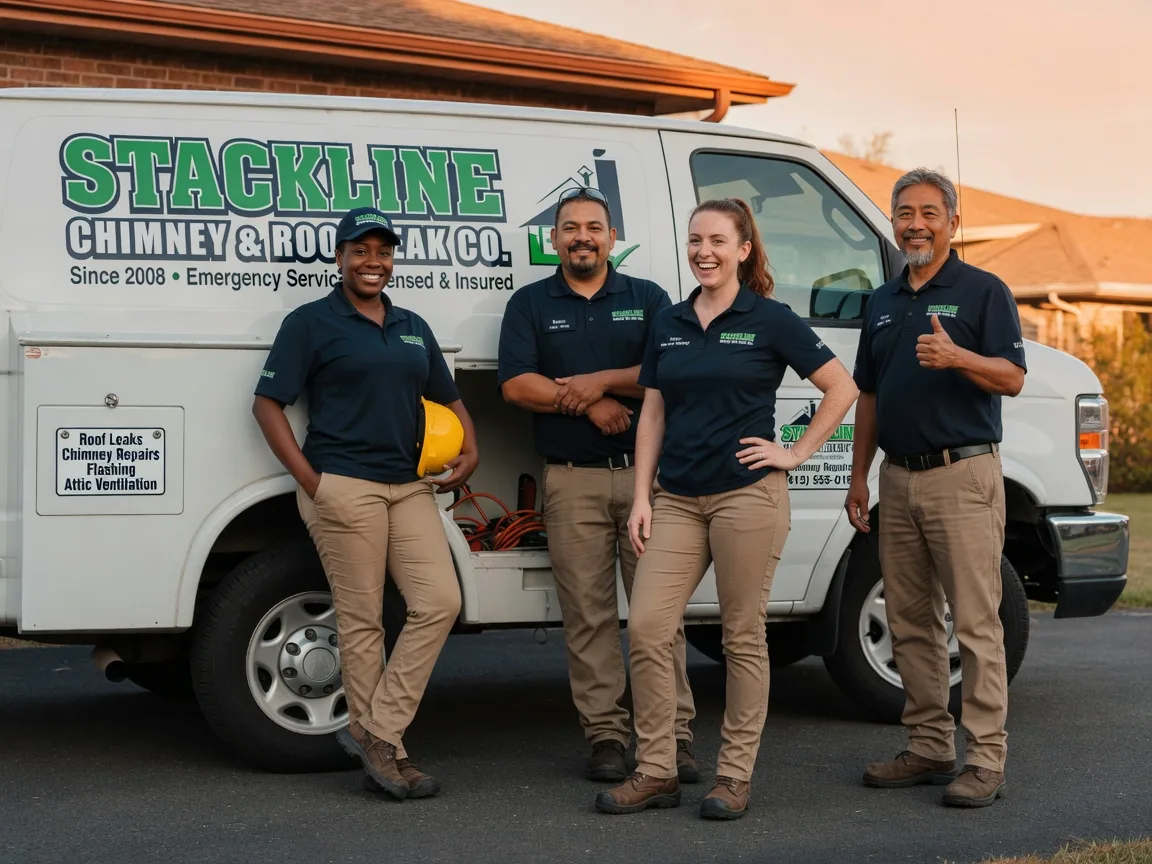 Chimney flashing repair company in Berwick, LA